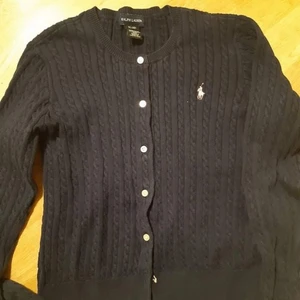 Kofta från Ralph Lauren i navy  - Hej! Säljer denna fina Ralph Laurent koftan i färgen Navy. 