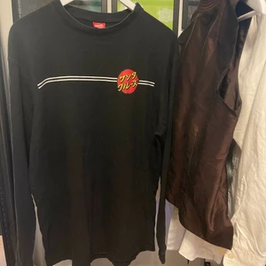 Santa Cruz tröja - Svart långärmad Santa Cruz t-shirt. Storlek L. 