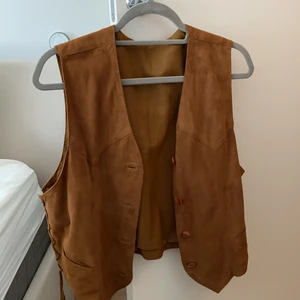 suede waist coat  - so stylish !! 