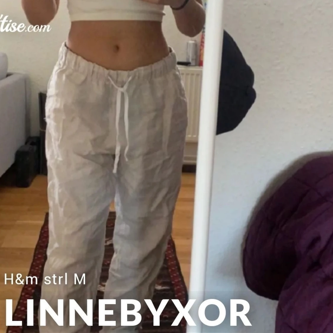 Linnebyxor Strl M h&m