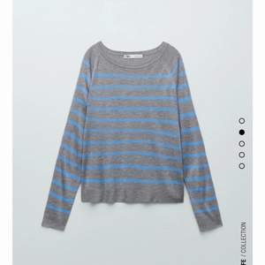 Säljer denna trendiga tröja från zara💕 Storlek M men passar bra för mig som är xs-s☺️ Köpe den efter sommaren och endast använt några få gånger! Jag kan leverera via postnord❤️