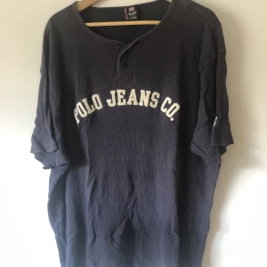 polo jeans Jersey Xl - Marin blå Polo Jeans tröja i ribbad  material och oversize fit 
