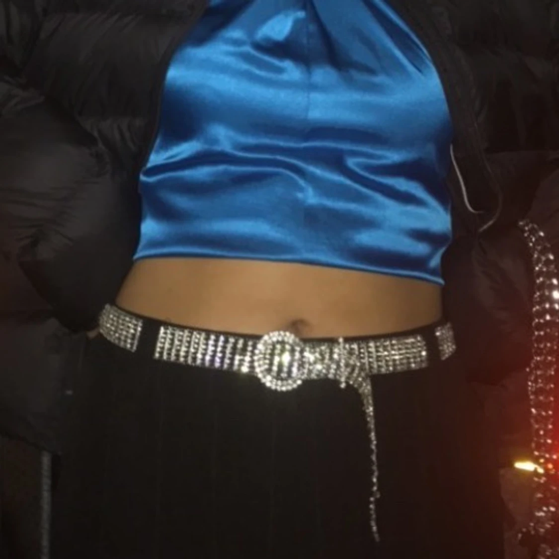 Bälte med rhinestones - 90