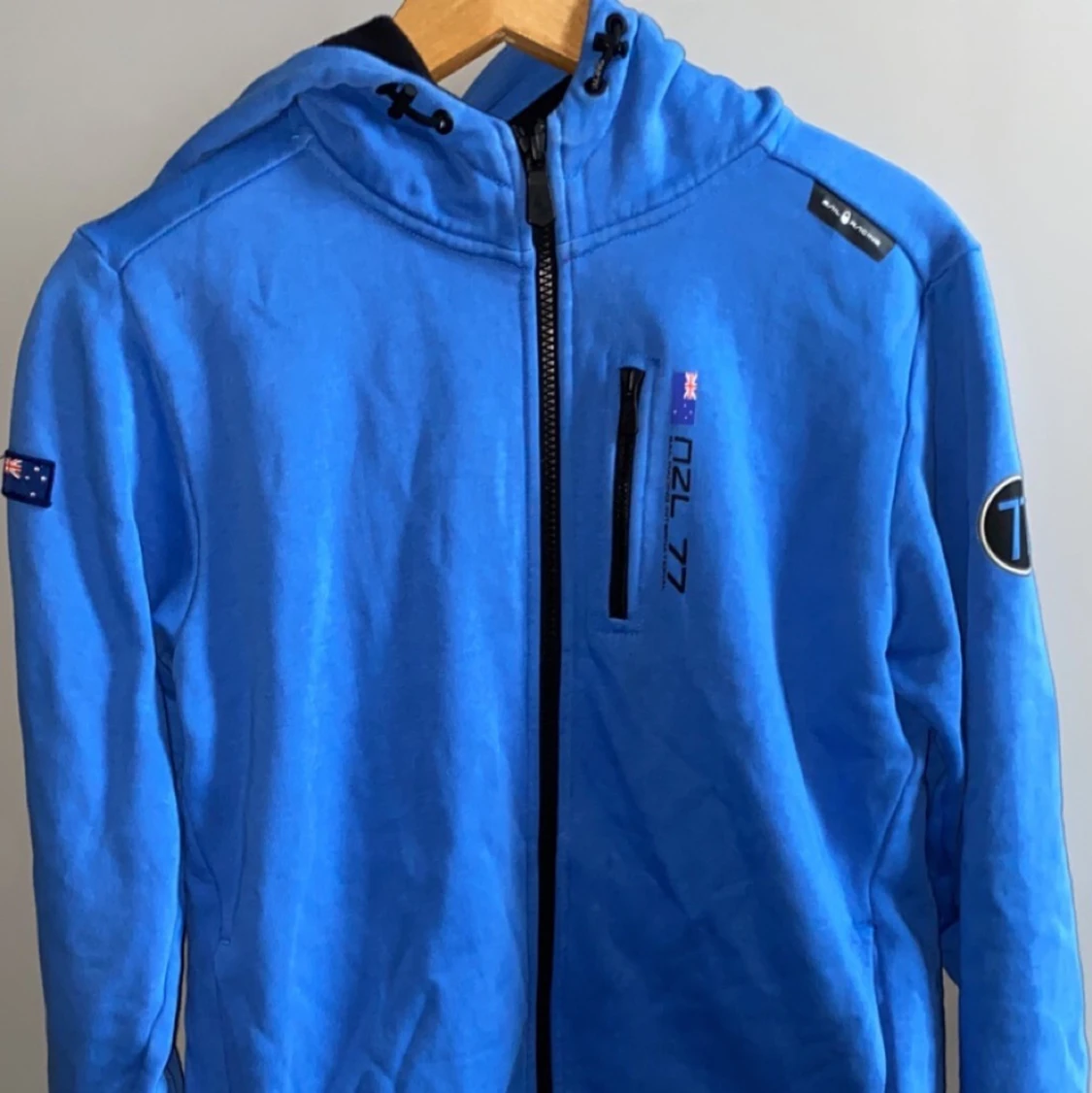 Blå sail racing zip hoodie