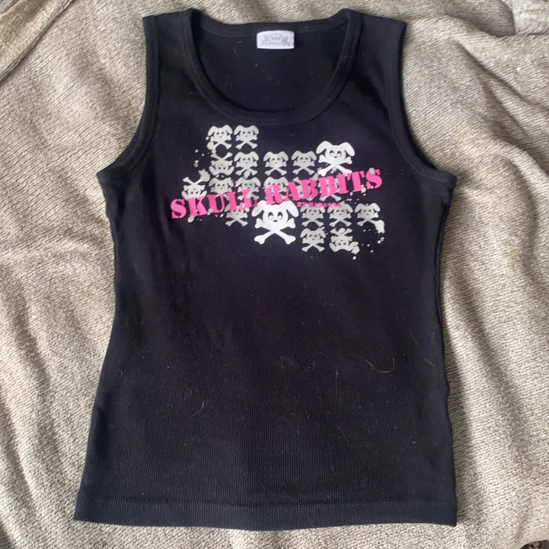 Madonna skull-rabbits linne/top  - 90