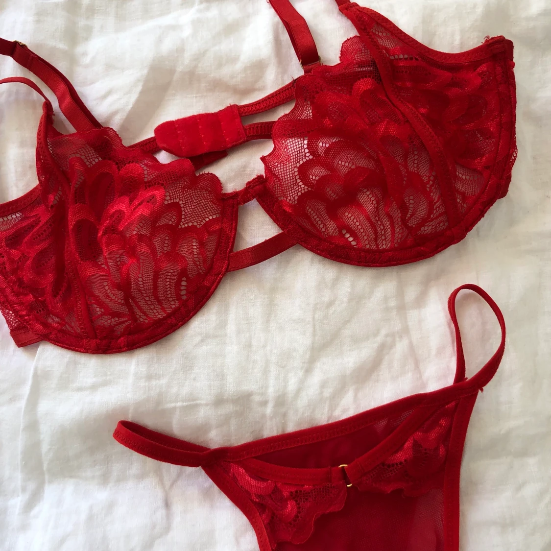 Rött underklädersset Missguided  - 90