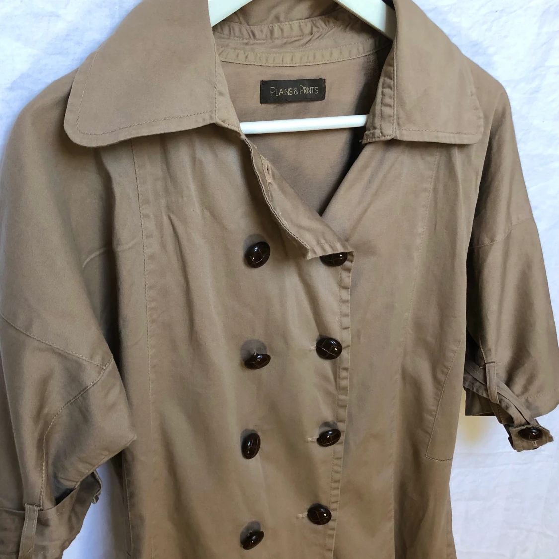 Khaki vår- kappa  - 91