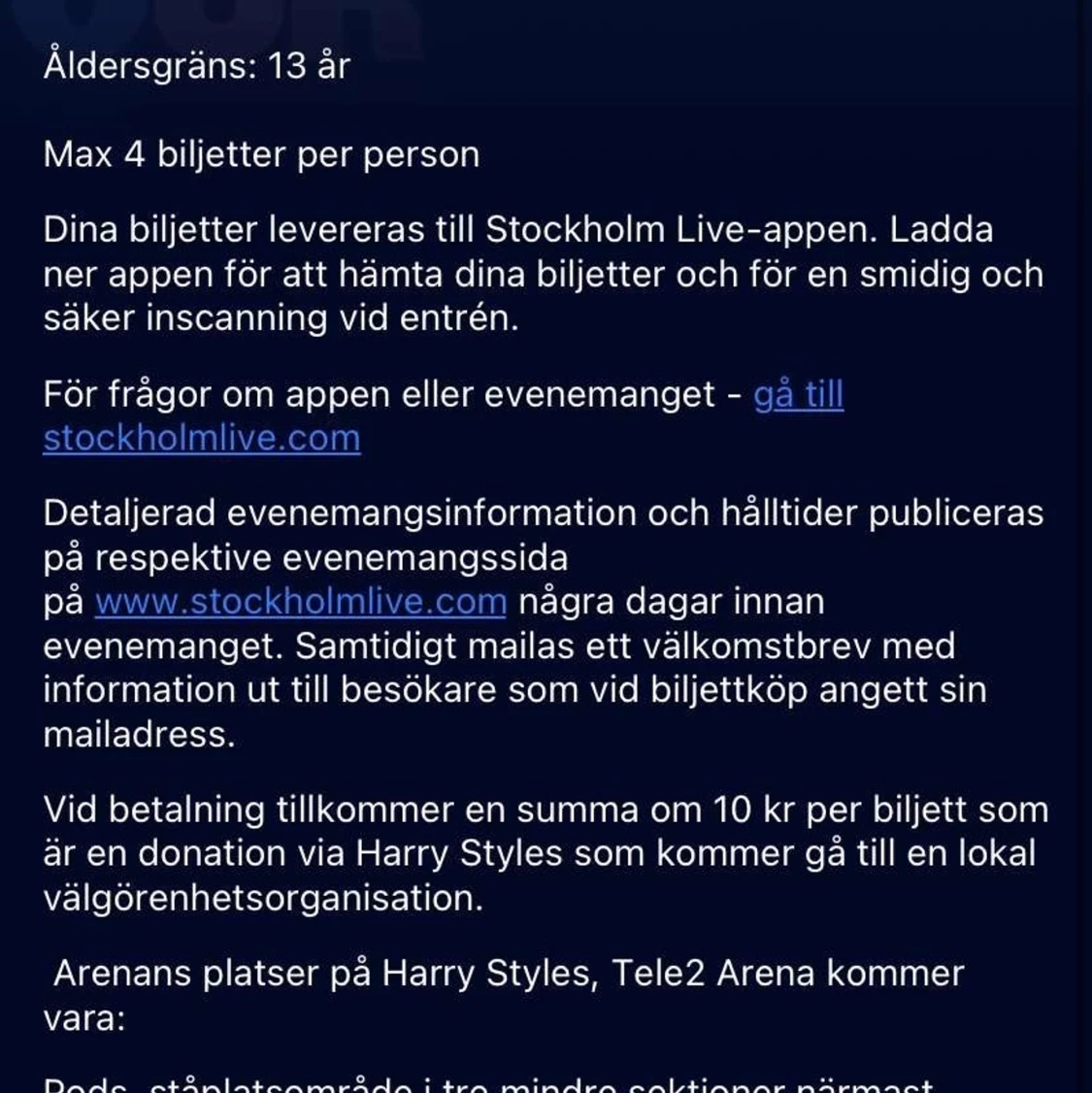  Harry Styles biljetter!!!!