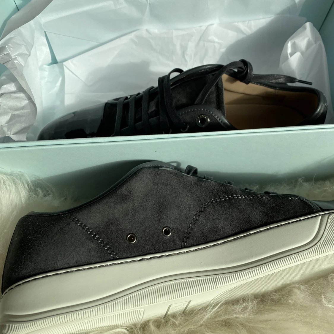 Lanvin sneakers cap toe mörkgrå UK8 - 91