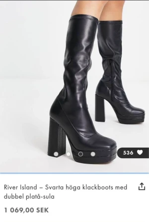 River Island högklackade boots stl 38 - Köpte för stora skor åkte på semester och nu kan jag tyvärr inte returnera. Super sköna boots Storlek 38