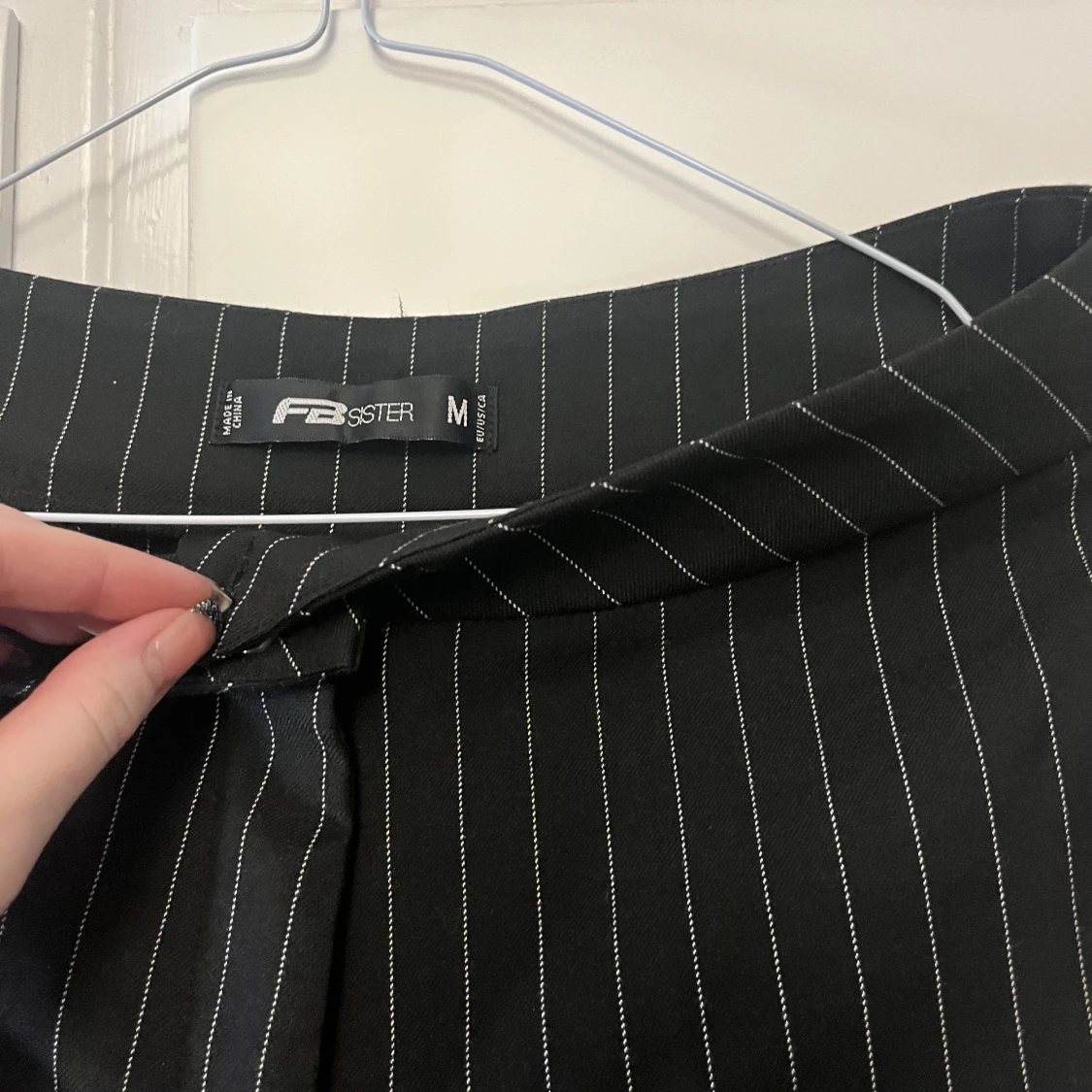 Randiga kostymbyxor - 90