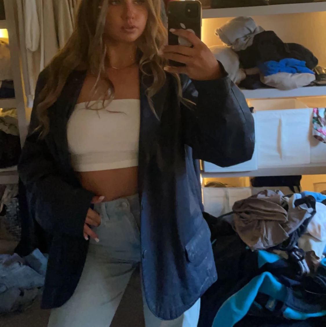 Vintage skinnjacka  - 90