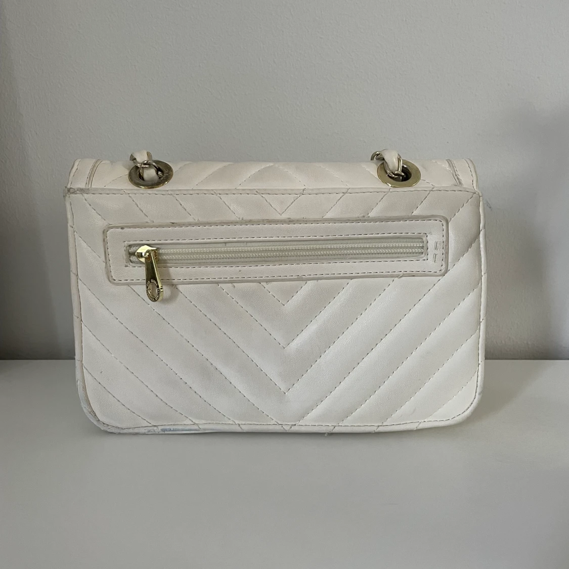 Vit rymlig väska - 90