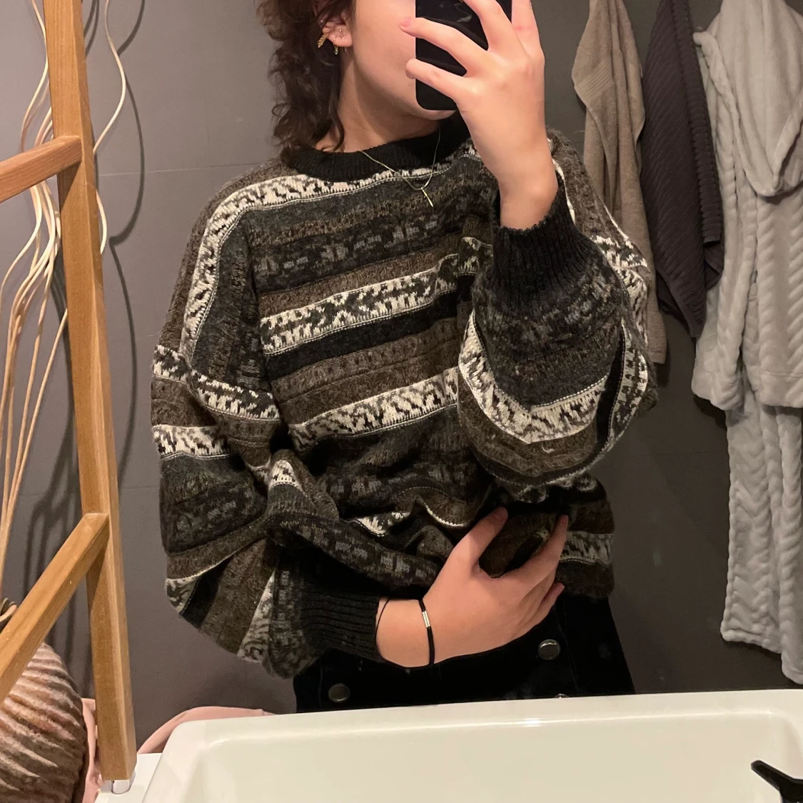 vintage stickad tröja - 91