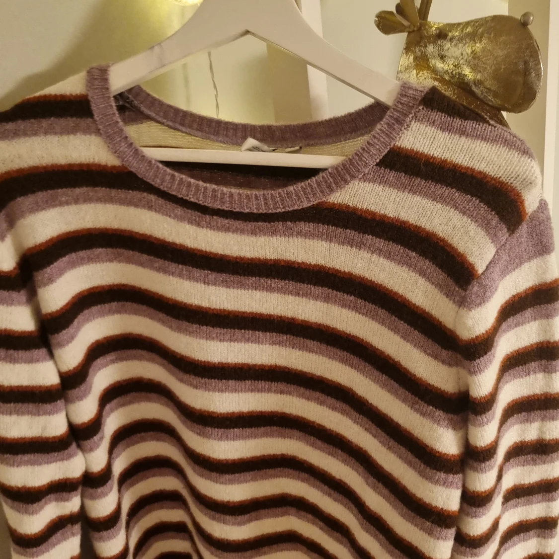 Randig stickad klänning  - 91