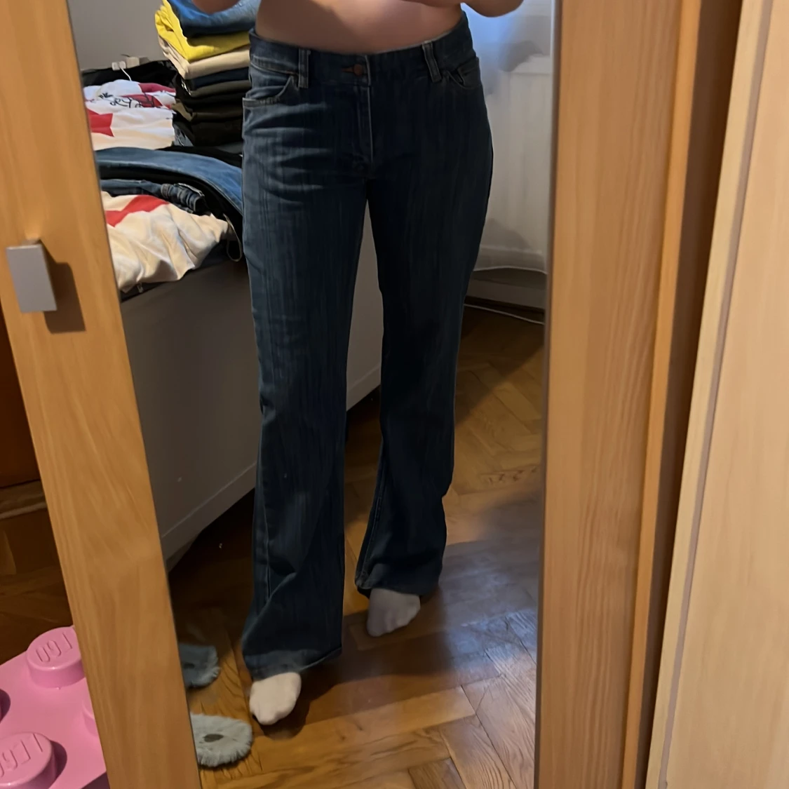 Lågmidjade jeans