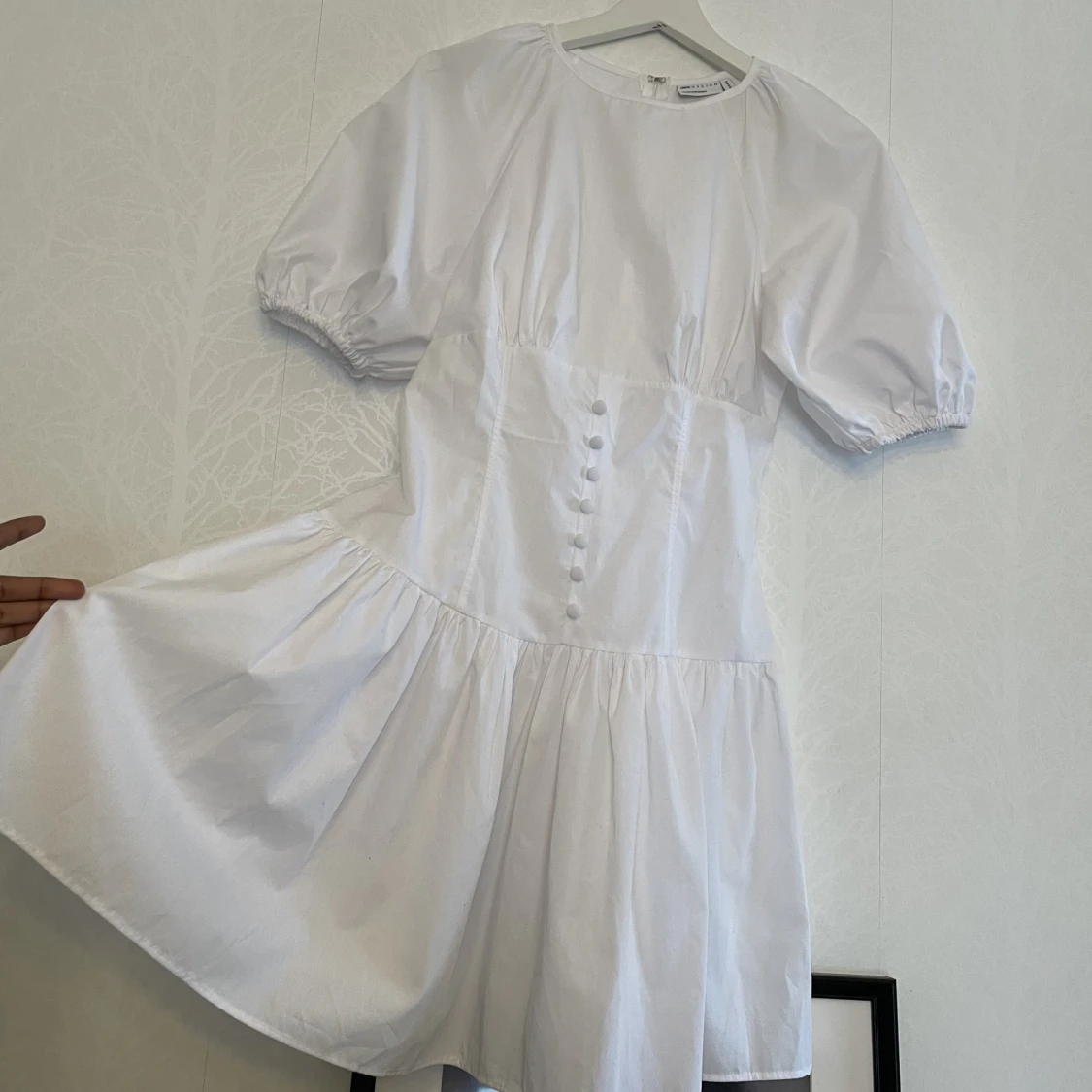 Vit korset klänning