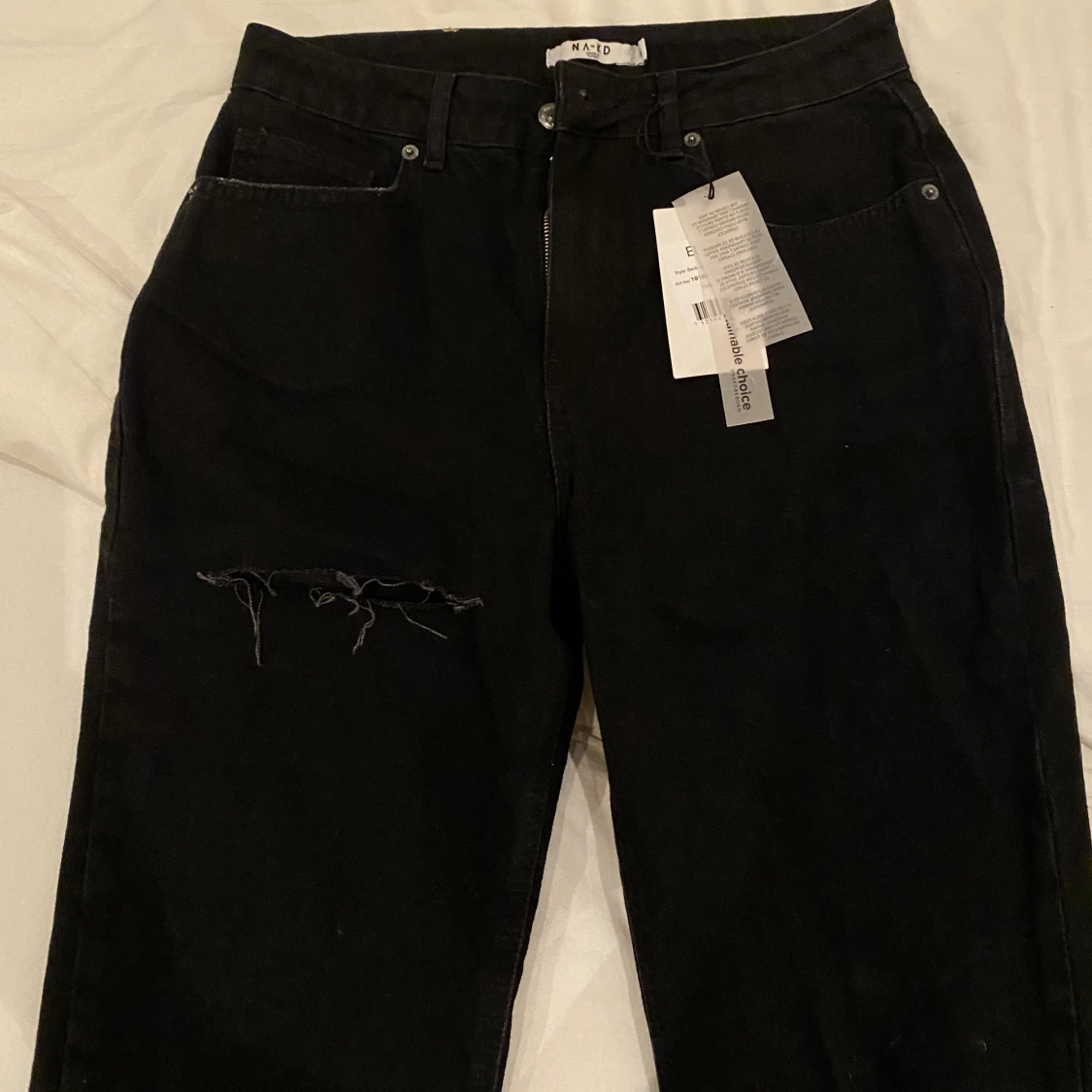 Svarta håliga jeans  - 91