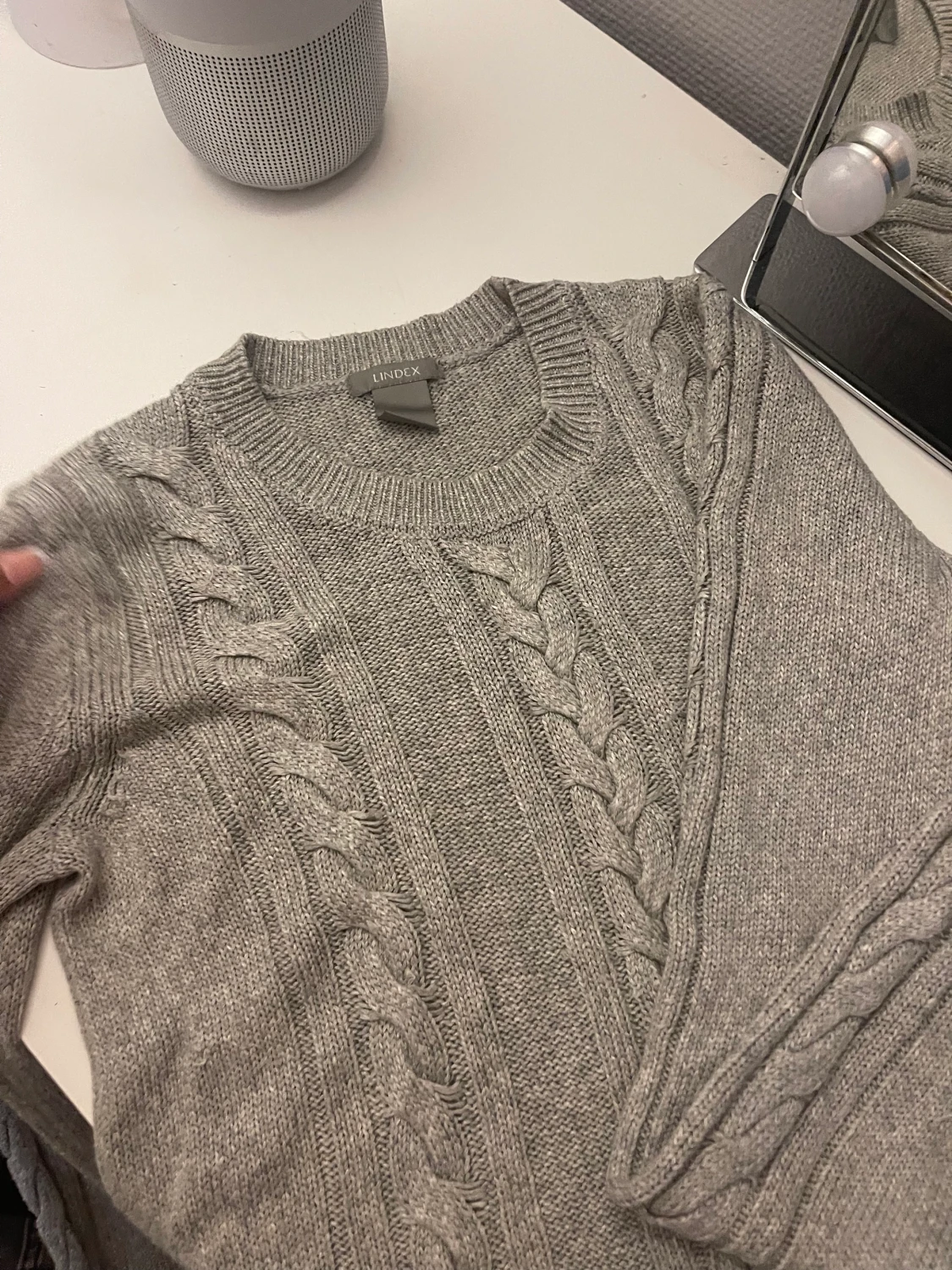 Supersnygg stickad tröja från lindex🤍 använd få gånger! - 90