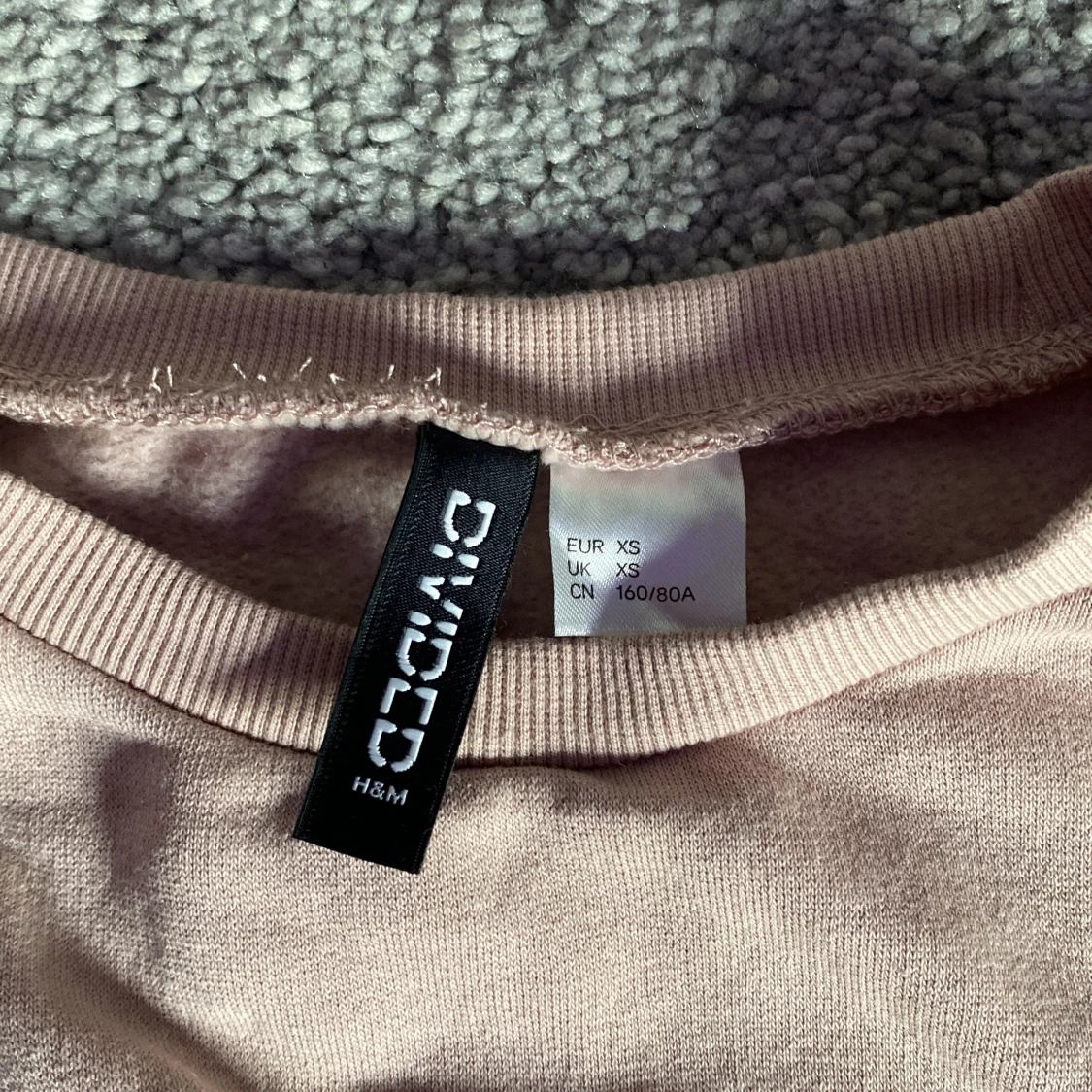 Tröja med knutning, XS färgen Smutsrosa - 90