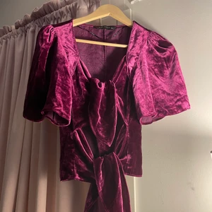 Zara velvet shirt - Velvet Purple girly shirt