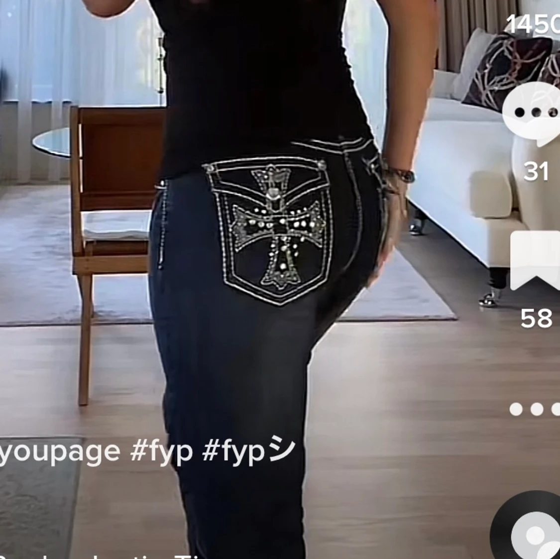 Jeans med stenar - 90