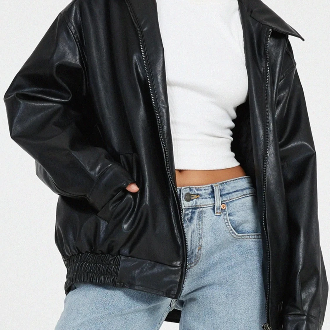 Trendig Skinnjacka  - 90