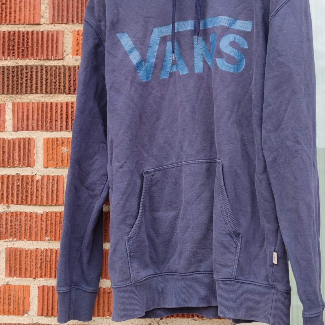 Blå vans hoodie M