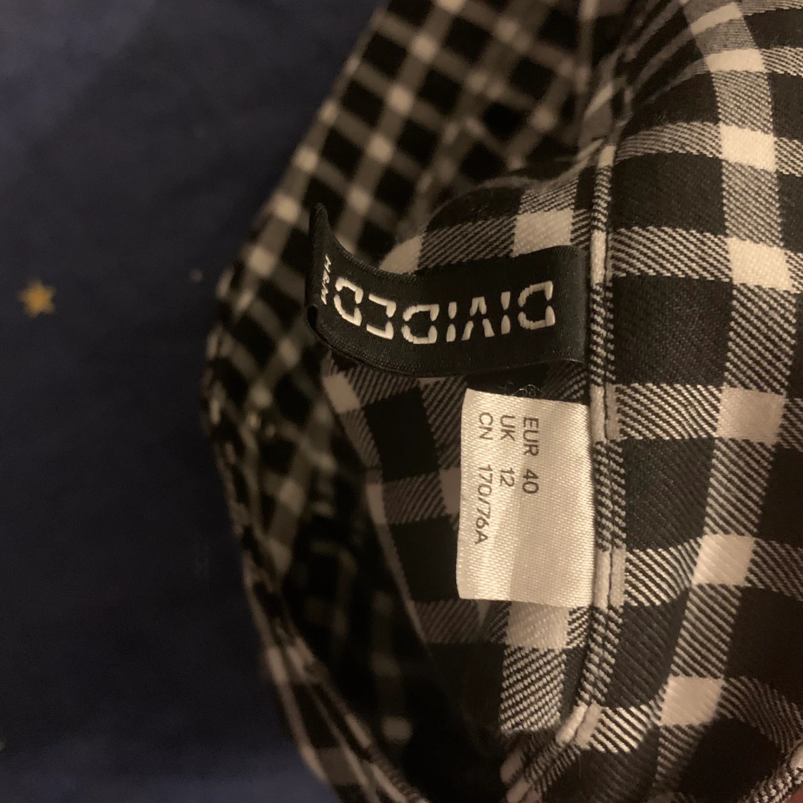 Pelted skirt rutig size 40/ 12 - 90