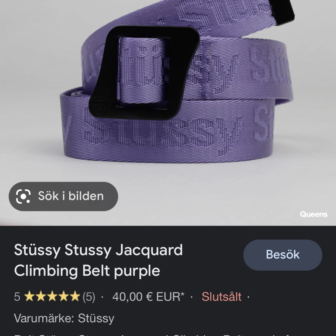 Stüssy Climbing Belt