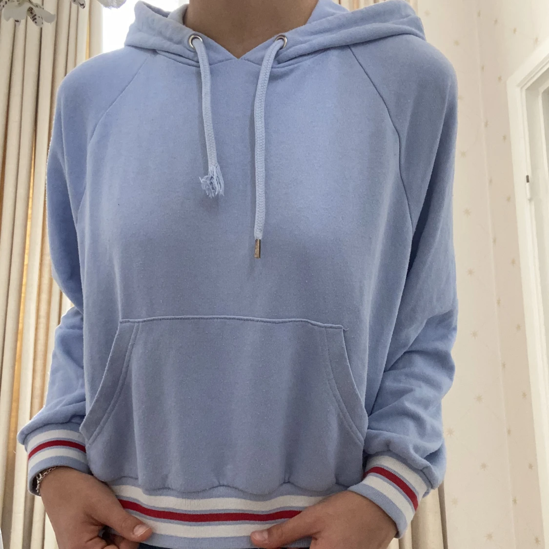 Blå Monki hoodie