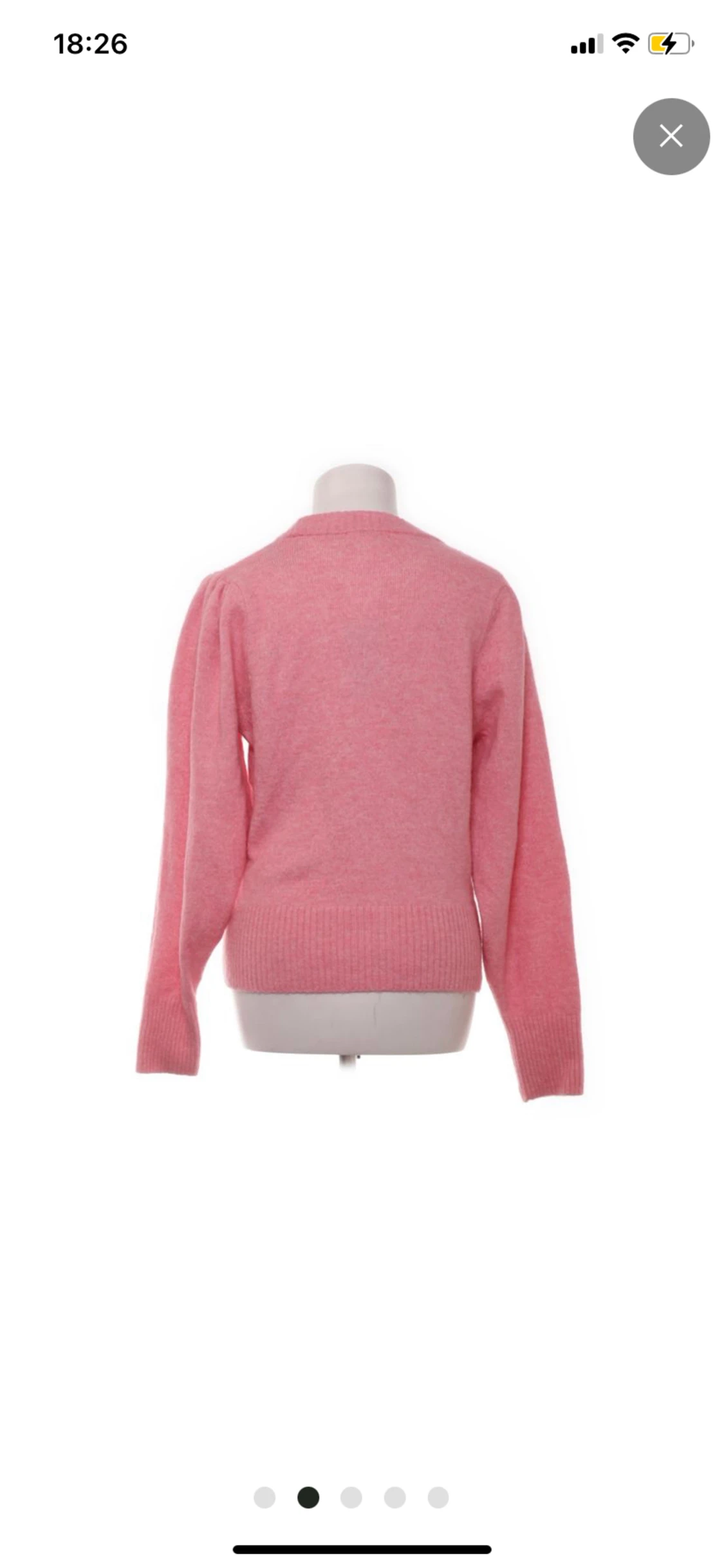 rosa stickad tröja HM - 90