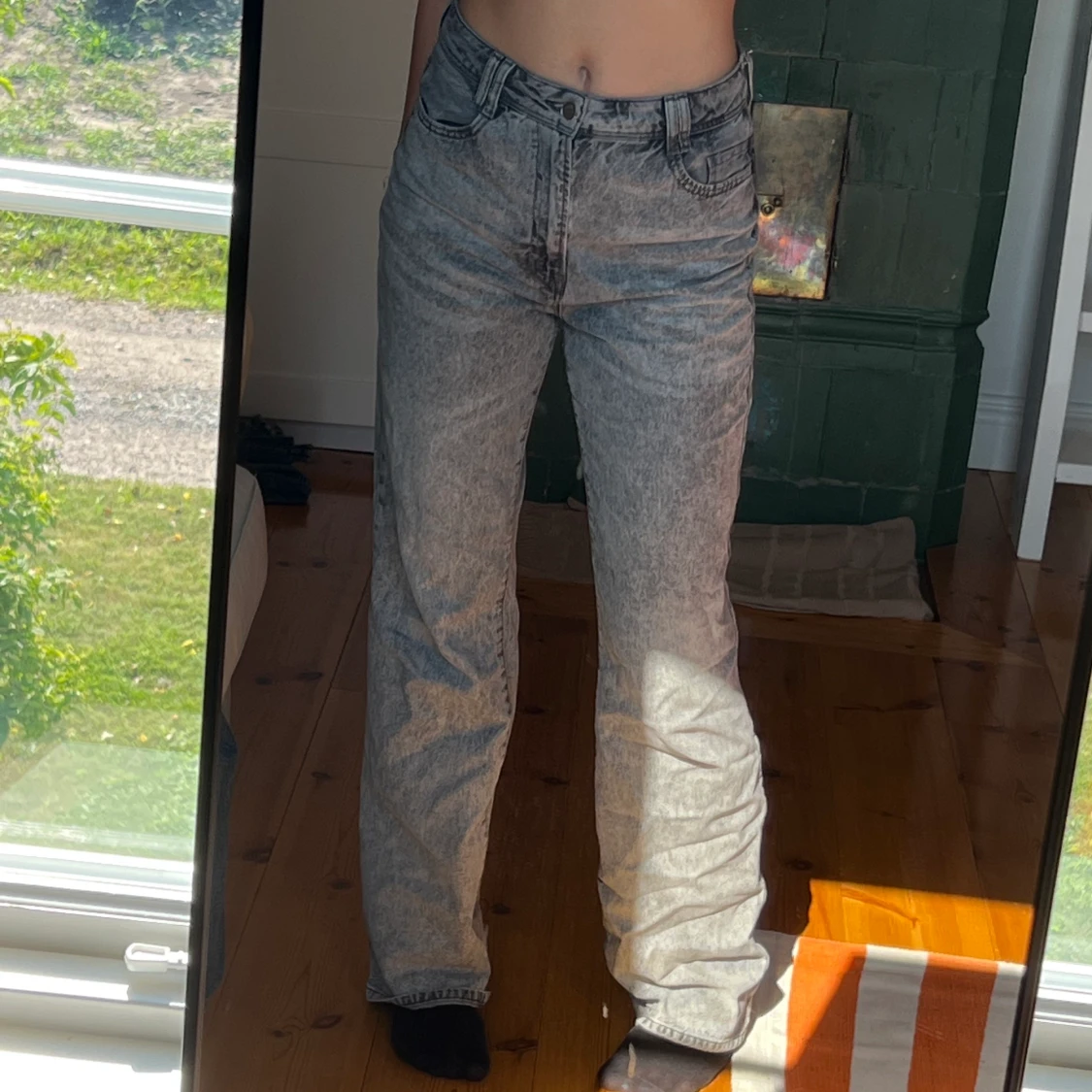 Högmidjade jeans från zara  - 91