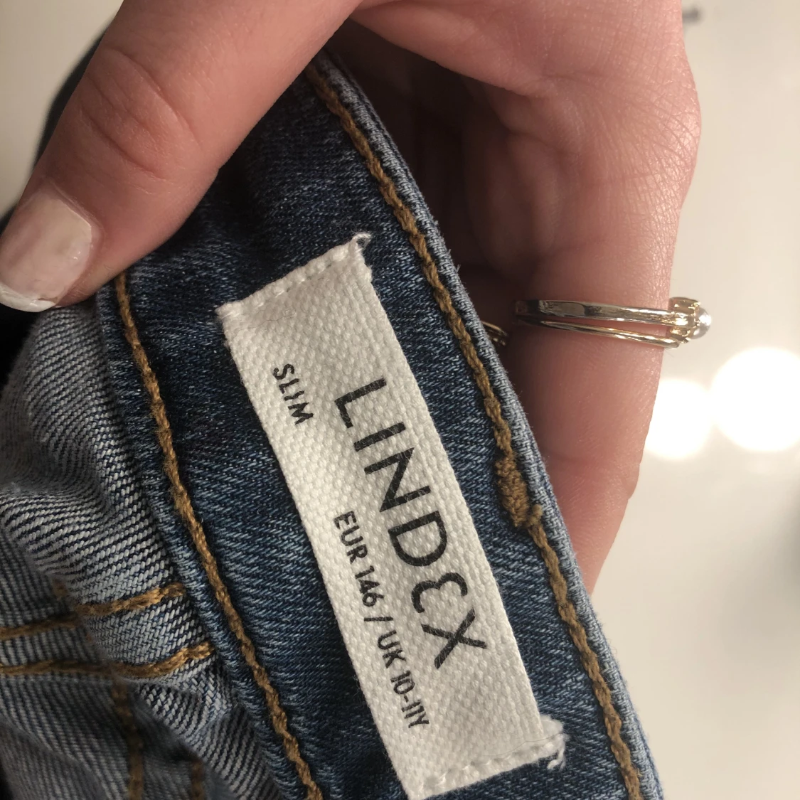 Lågmidjade blå jeans  - 91