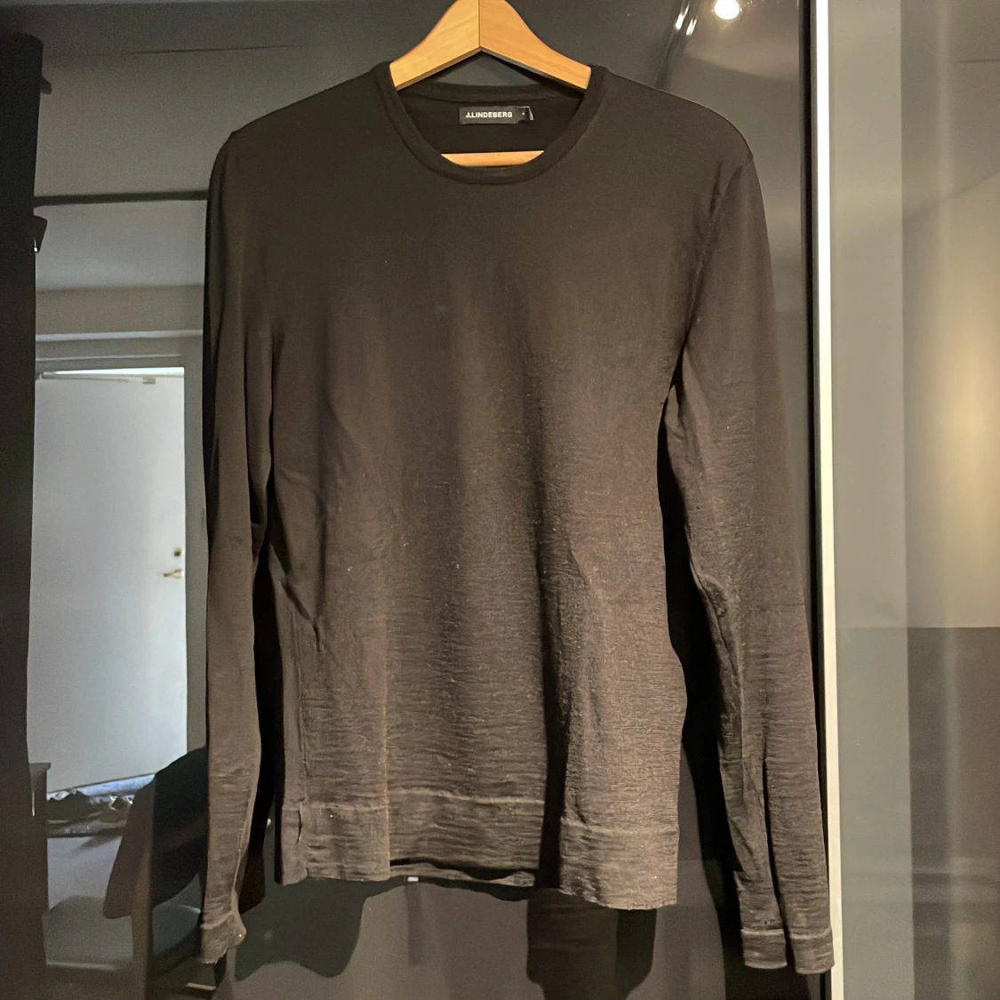 J.Lindeberg slim-fit merinoullströja i S