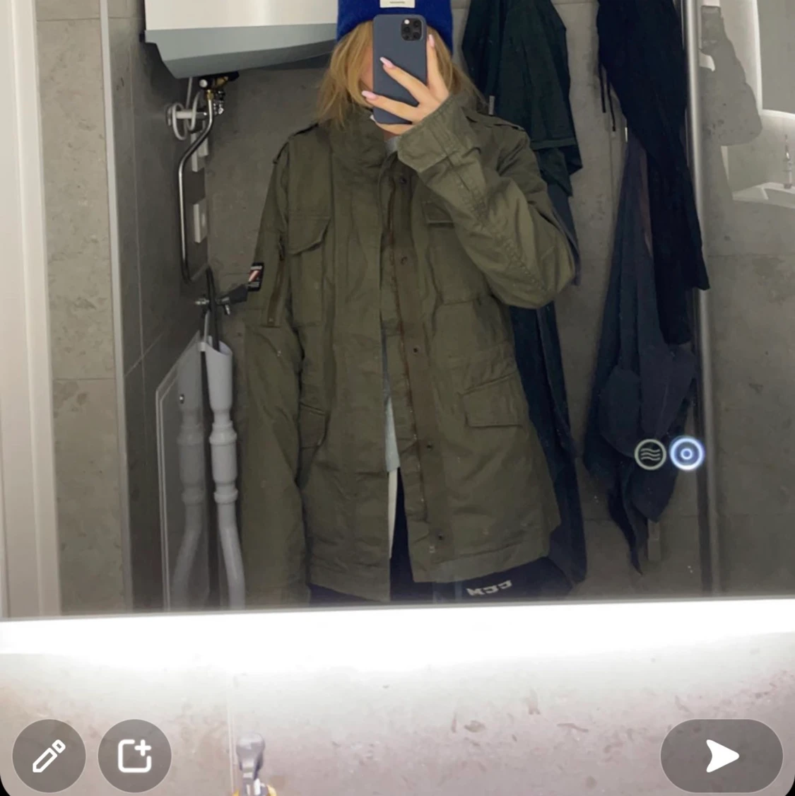 Grön militärjacka - 90