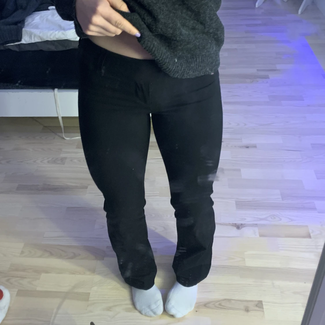 Lågmidjade kostymbyxor