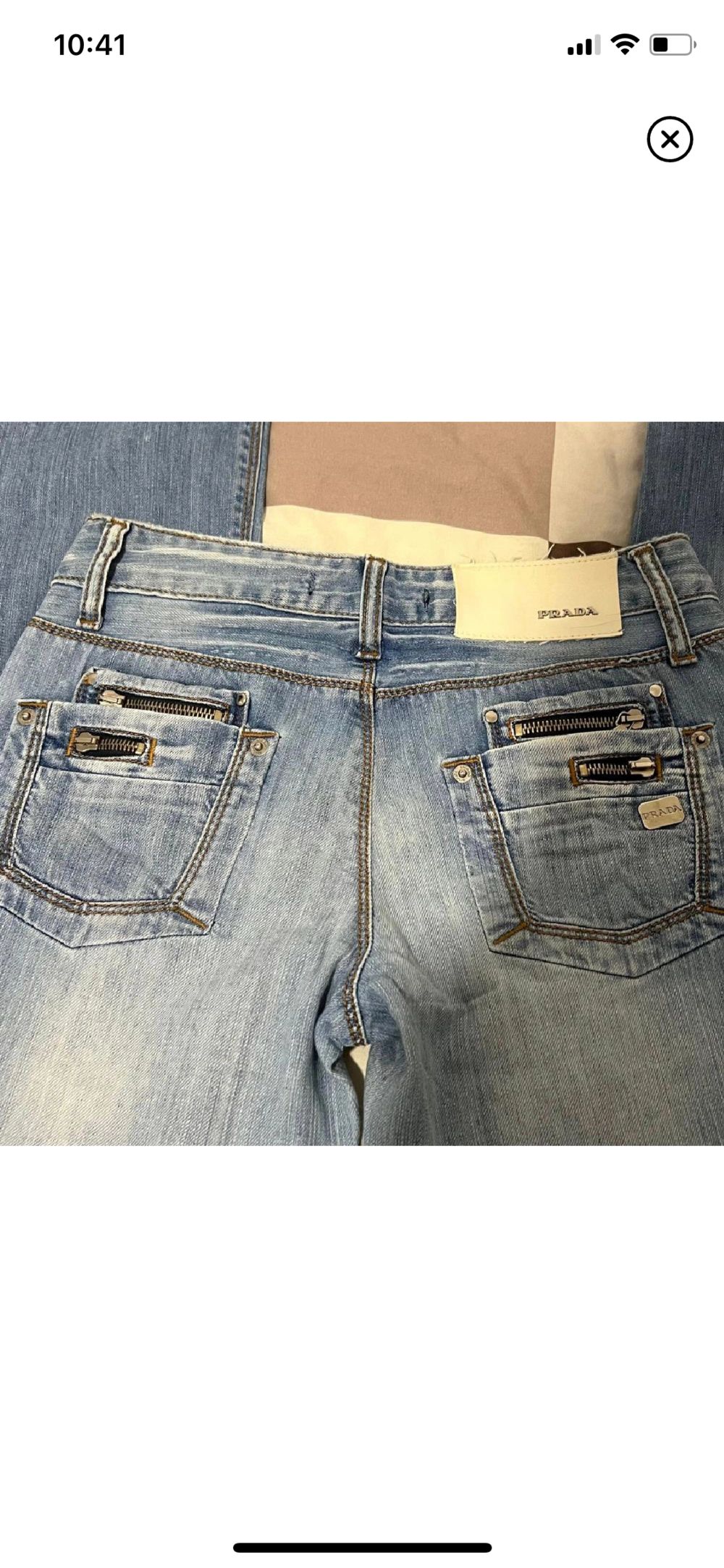 Prada jeans original 💕low waist och Bootcut 💕midjemåttet 73 💕innebenslängd 74cm . Jeans & Byxor.
