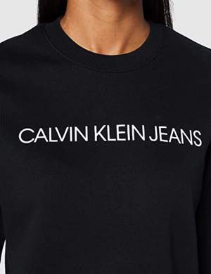 Svart sweatshirt från Calvin Klein passar M & L.