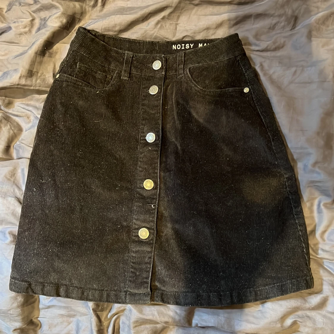 Svart manchesterkjol 