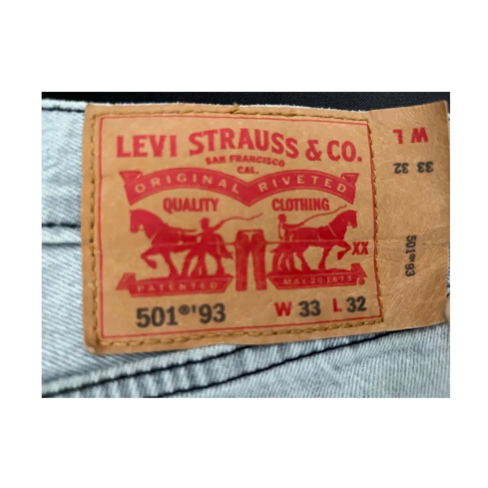 Levis 501 ’93 Grå straight. Jeans & Byxor.