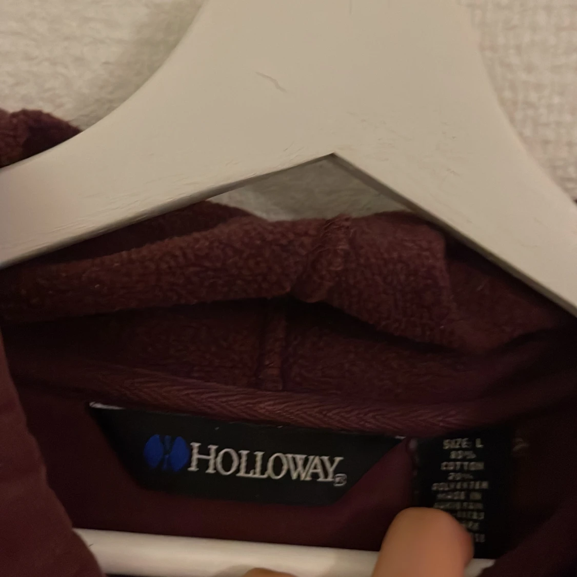 Vintage hoodie collage weston wildcats vinröd storlek L oversized - 91