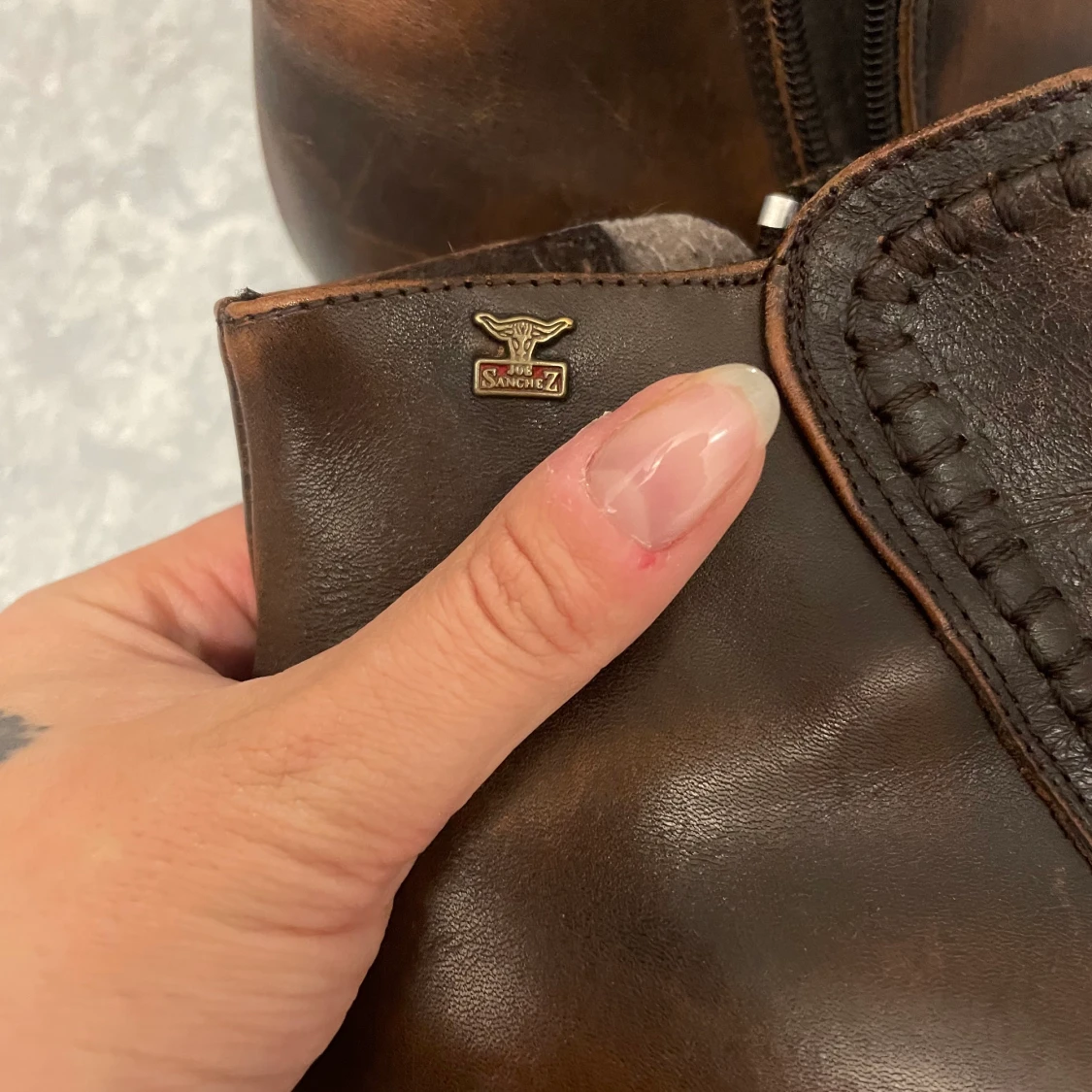 Klackskor skinn - 90