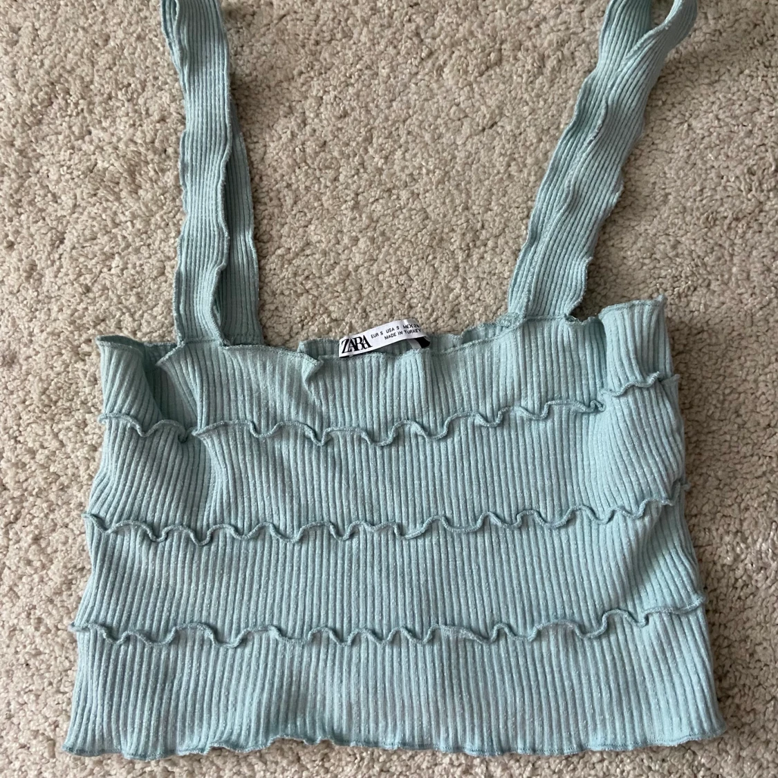 Ljusblå Zara topp  - 91