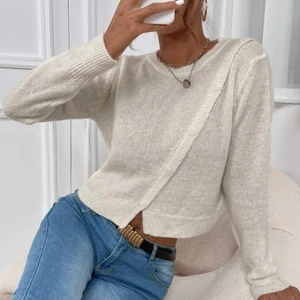 stickad tröja - tunn stickad tröja, passar till allt, pssar xs-S💕