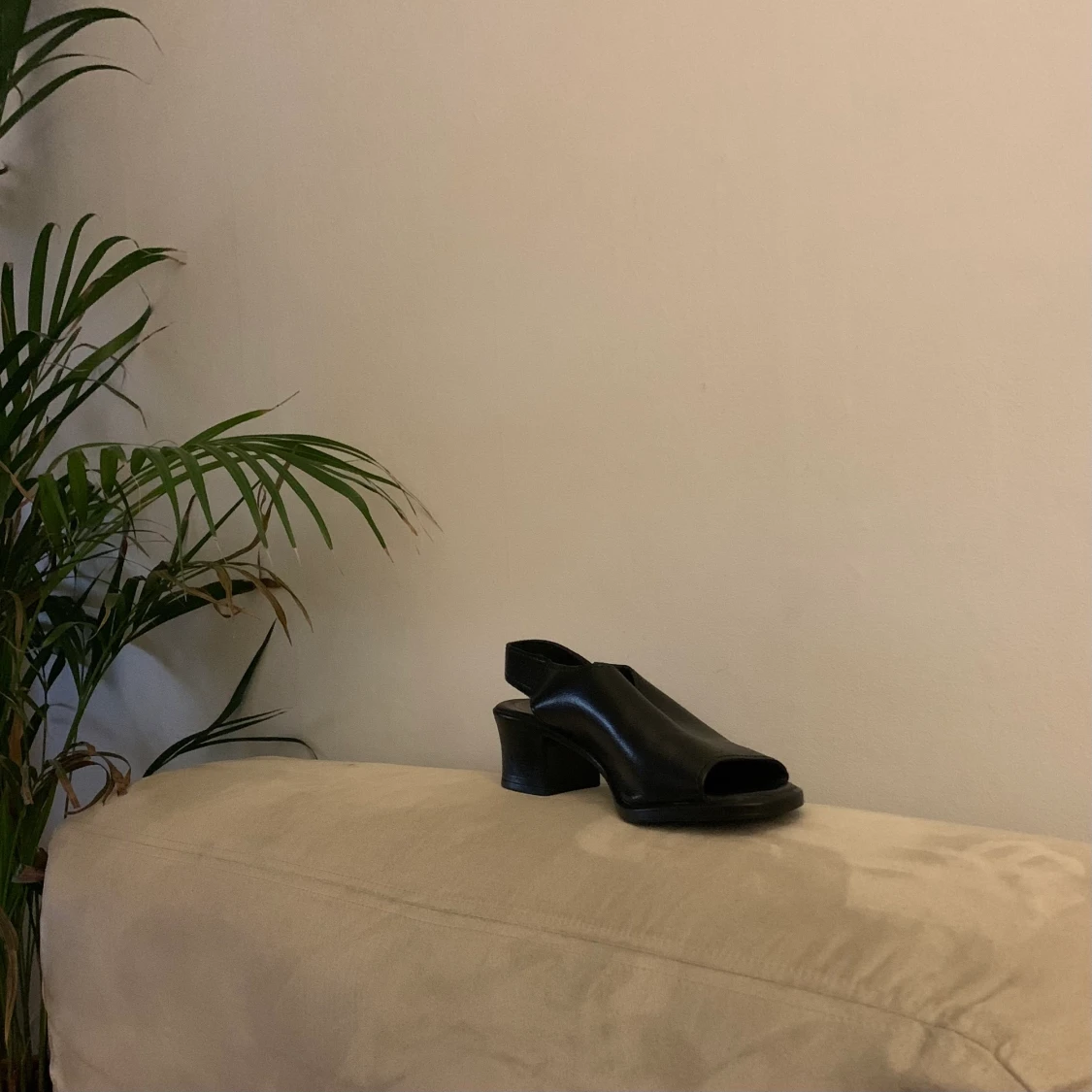 Slip-ins i skinn, strl 38