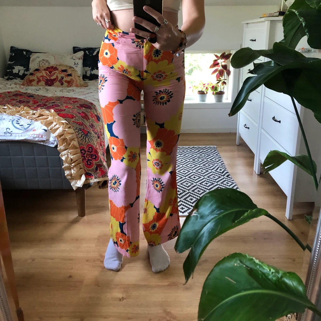 Blommiga byxor från Zara