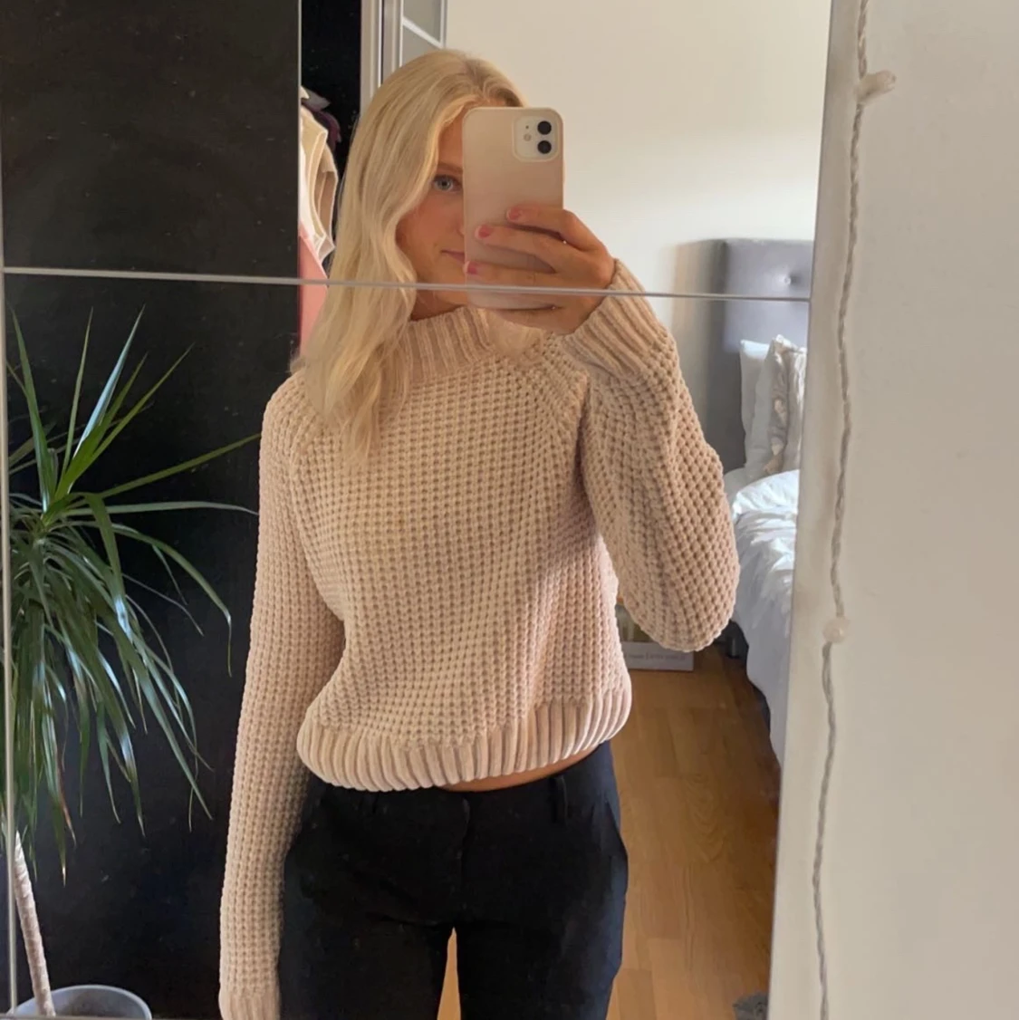 Super mysig stickad tröjađ