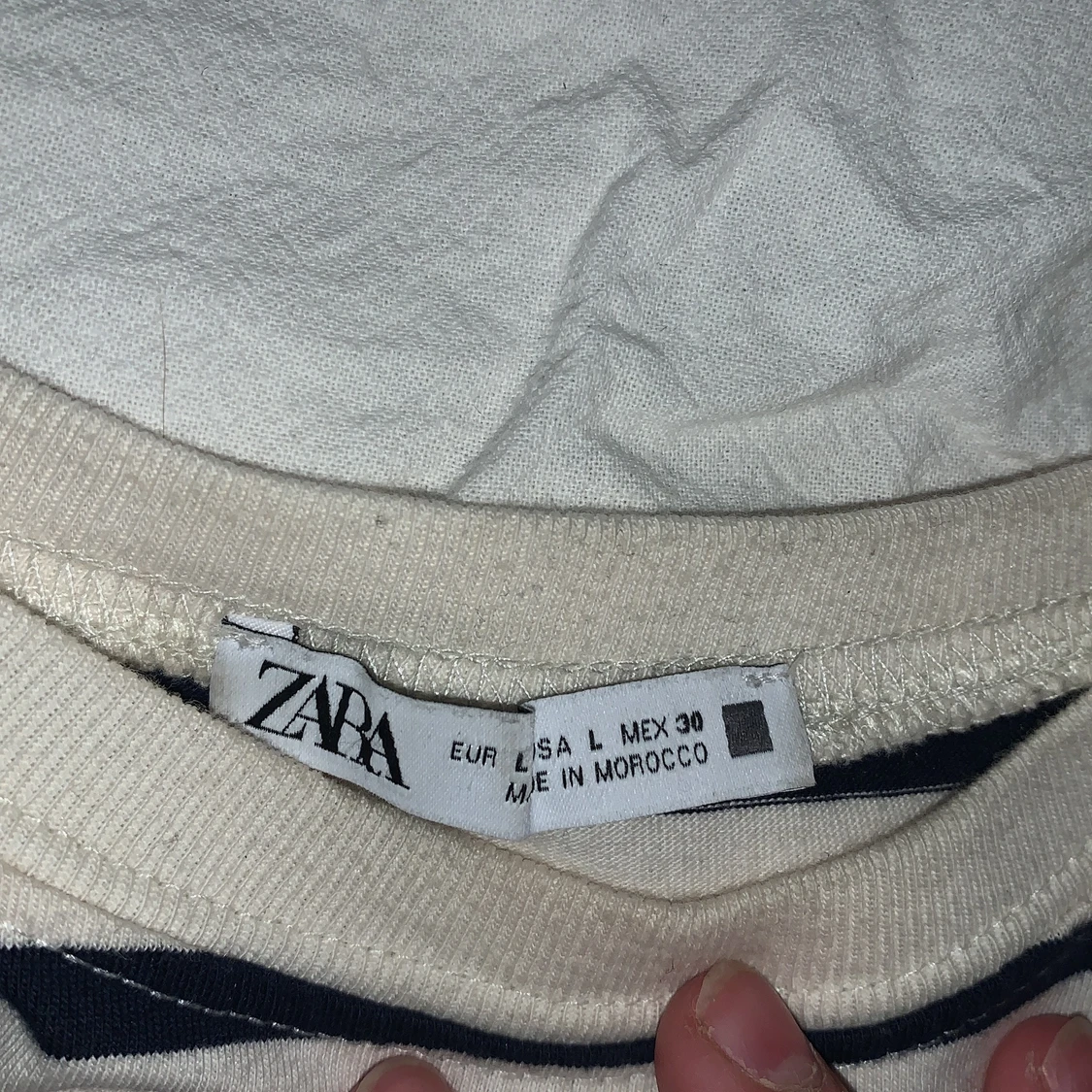 Randig zara tröja i stil L - 90