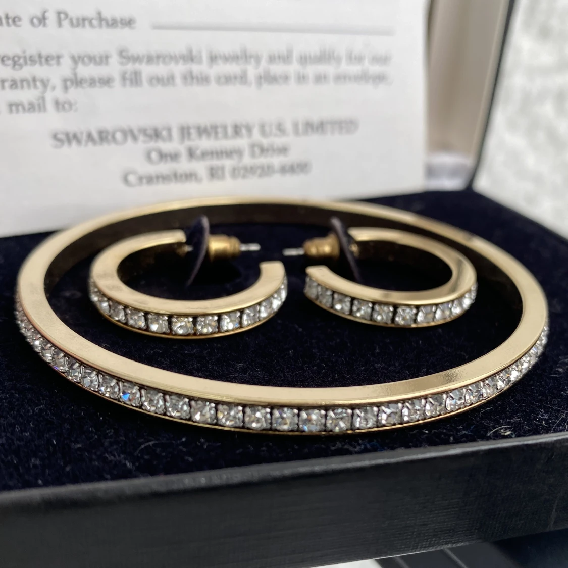 Swarovski - Armband och Örhängen - Äkta. - 90